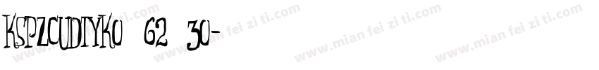 KSPZCUDTYK0 62 30字体转换